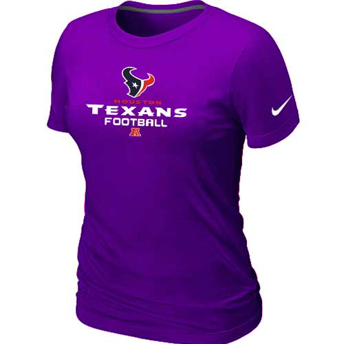 Nike Houston Texans Women's Critical Victory NFL T-Shirt - Purple